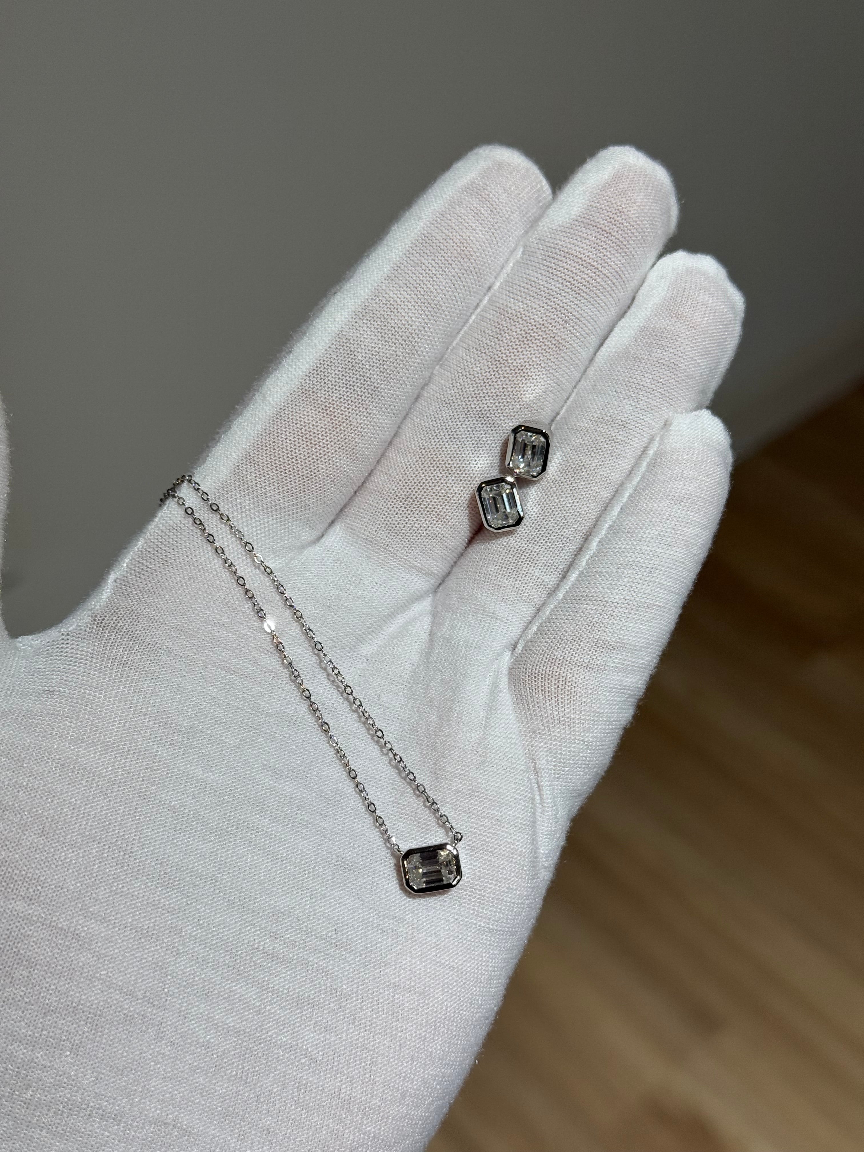 The Mini Emerald Stud Earrings