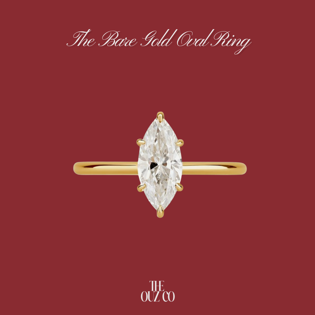 The Bare Gold Oval Ring