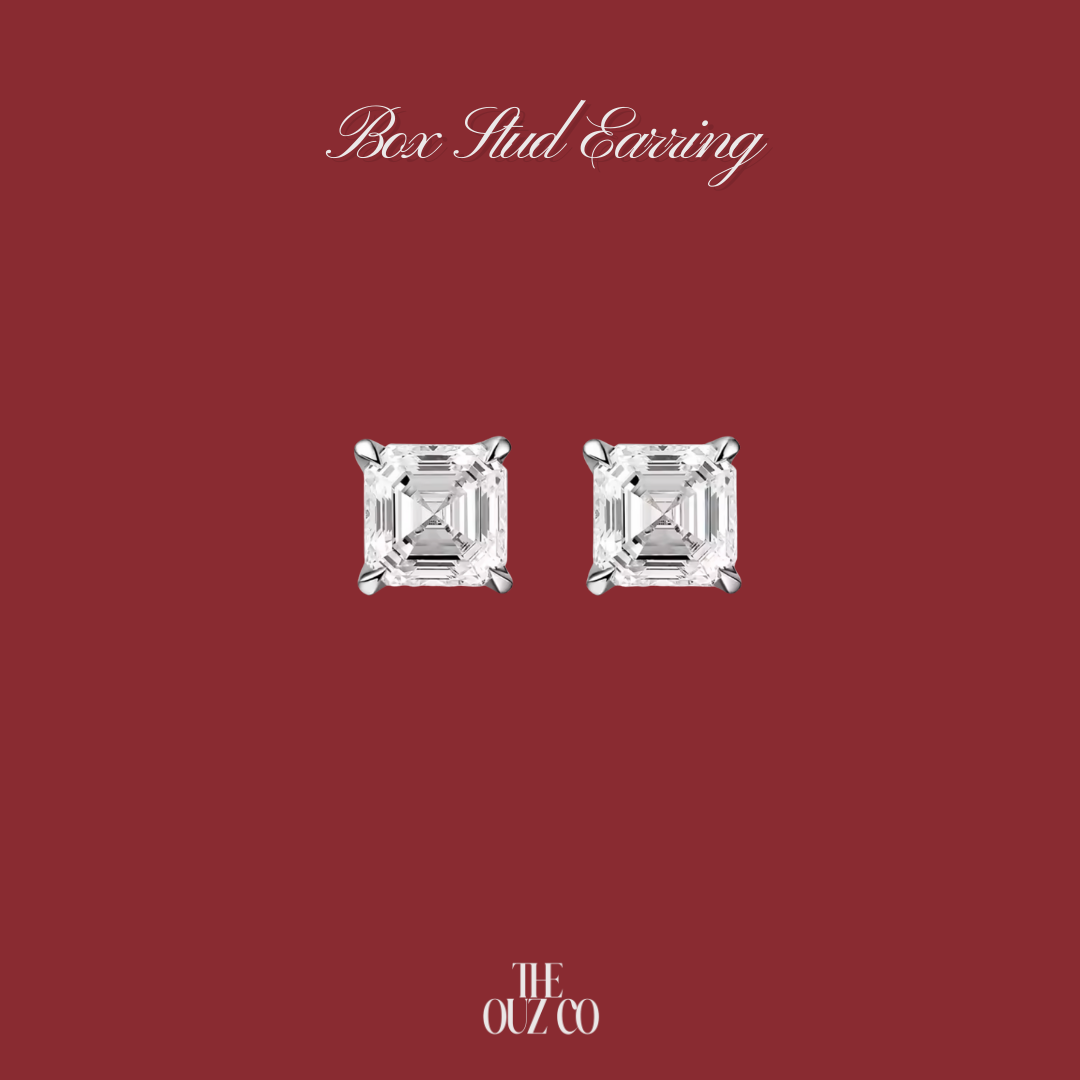 Box Stud Earrings
