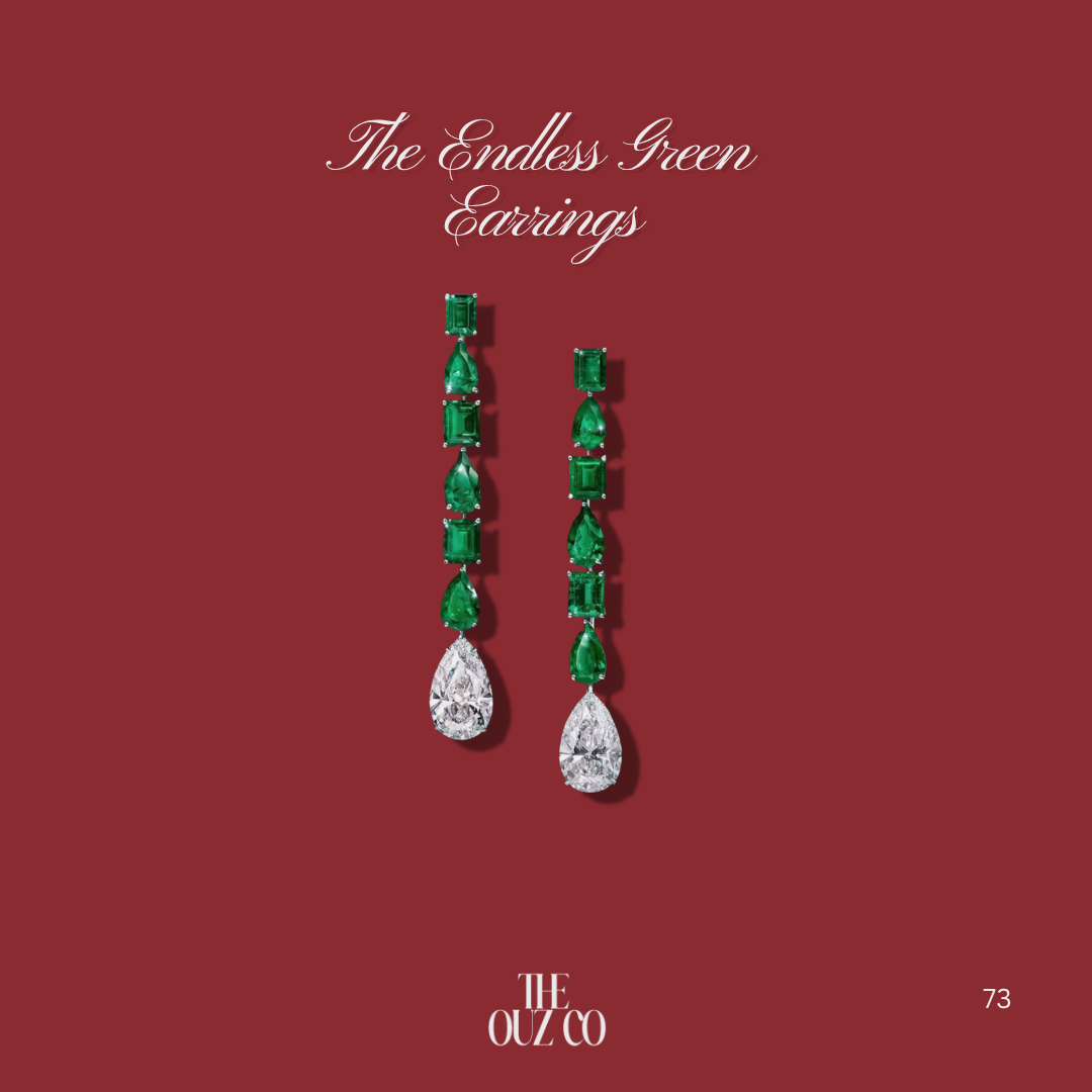 The Endless Green Earrings