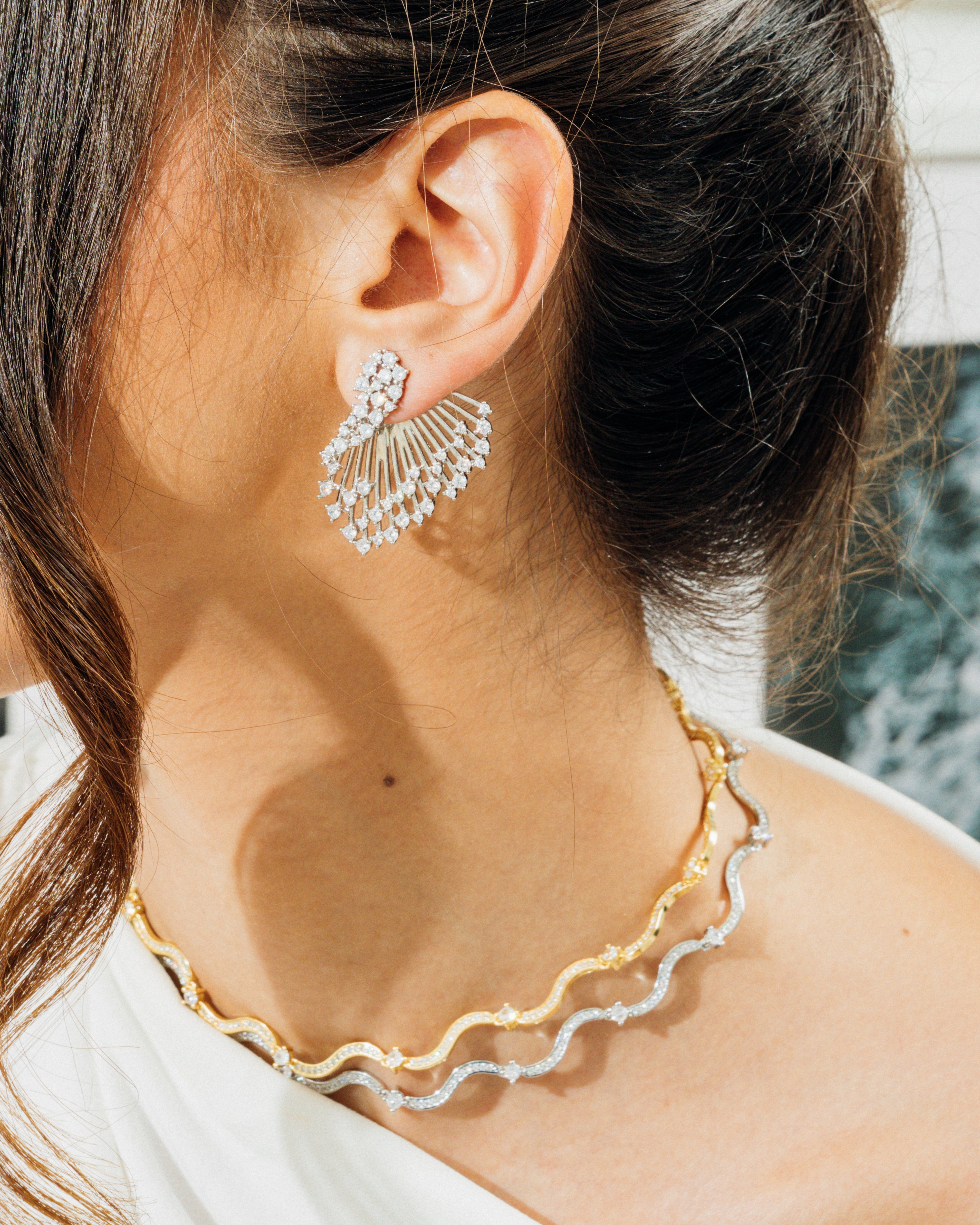 The Silver Waves Necklace