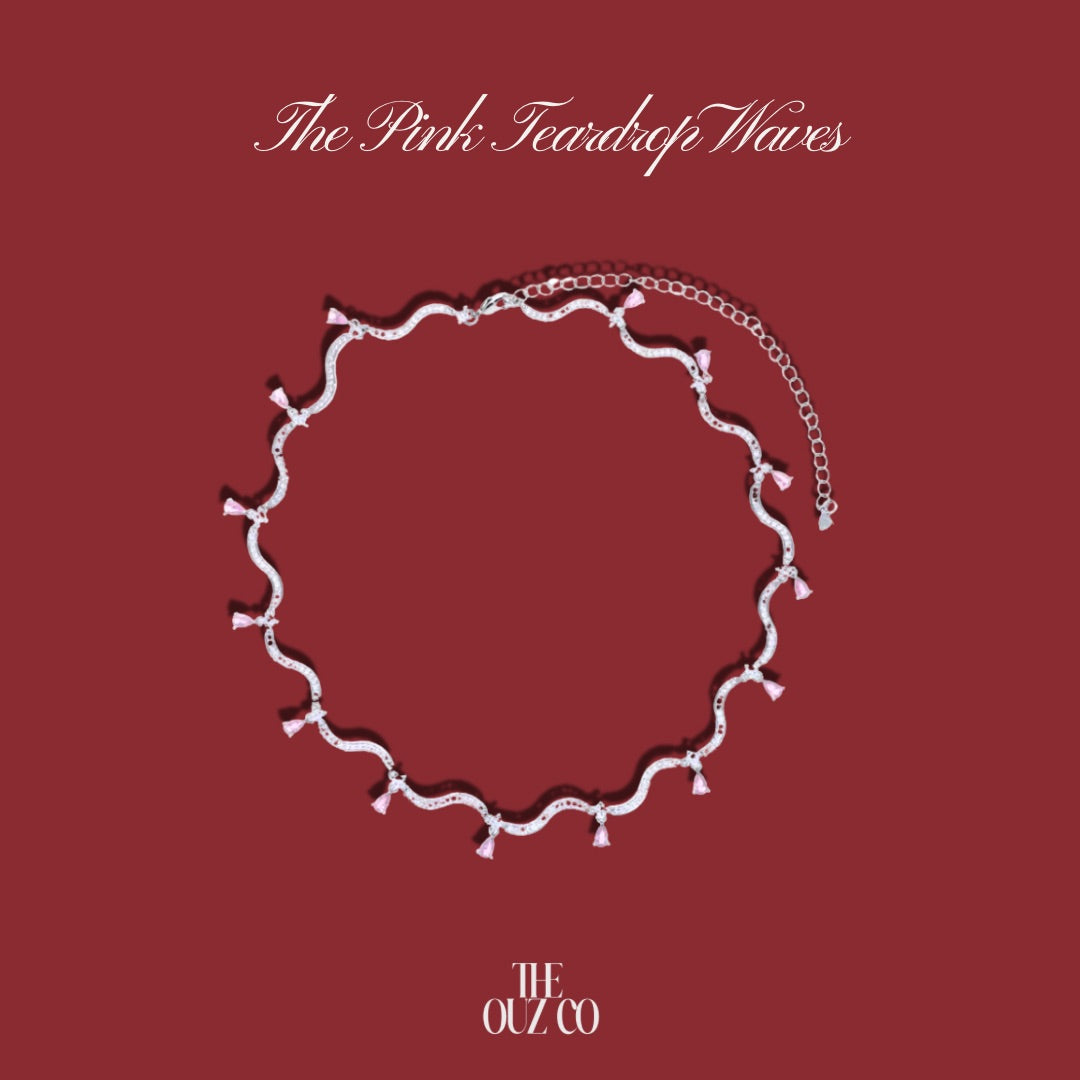 The Pink Teardrop Necklace