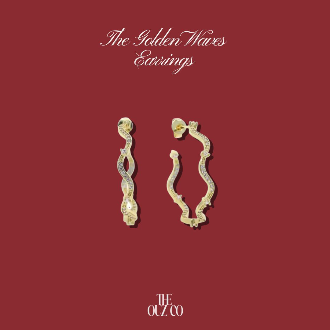 Golden Waves Earrings