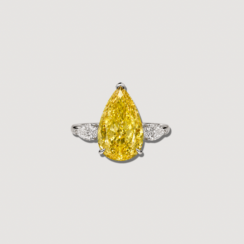 The Amber Pear Shape Ring