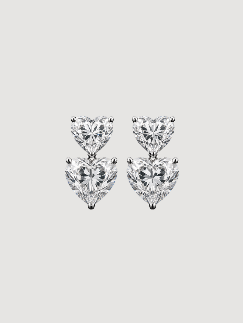Endless Two Hearts Earrings