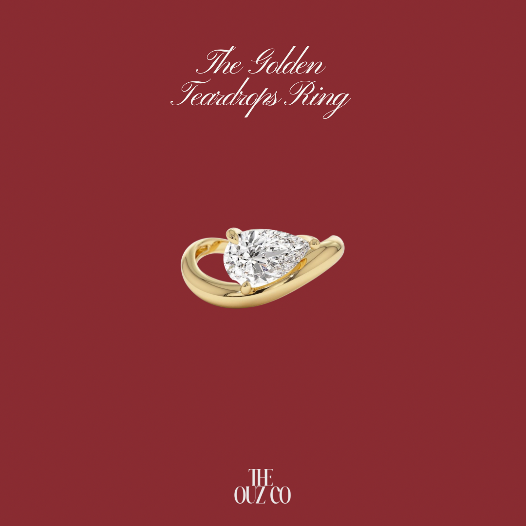 The Golden Teardrops Ring
