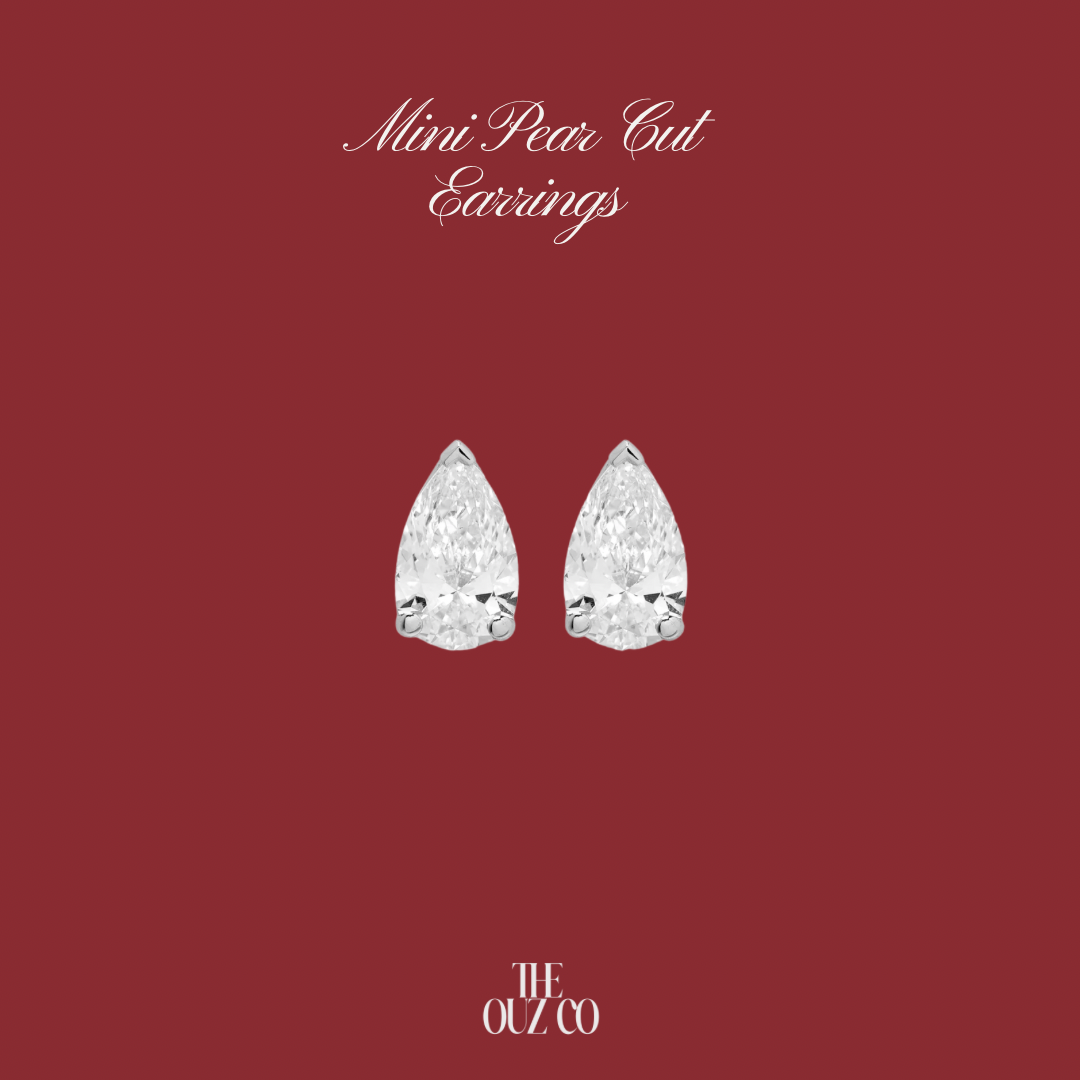 Mini Pear Cut Earrings