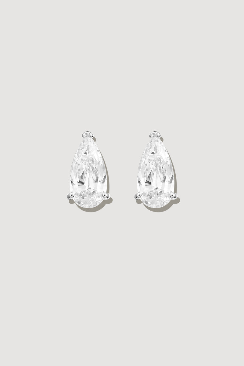Narrow Pear Studs