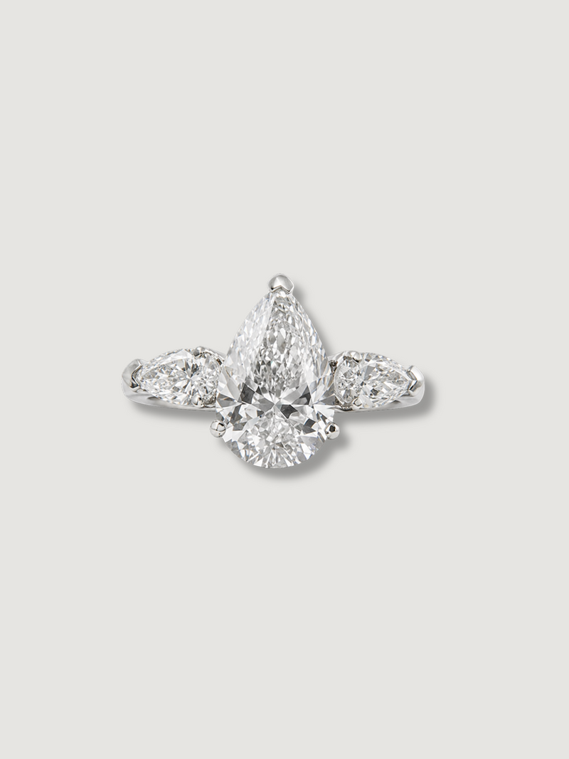 The 3 Pear Cut Ring