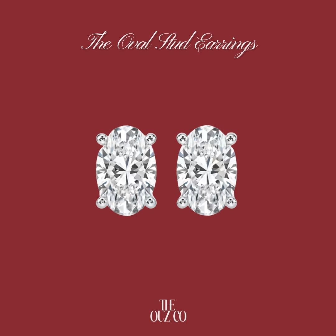 The Oval Stud Earrings
