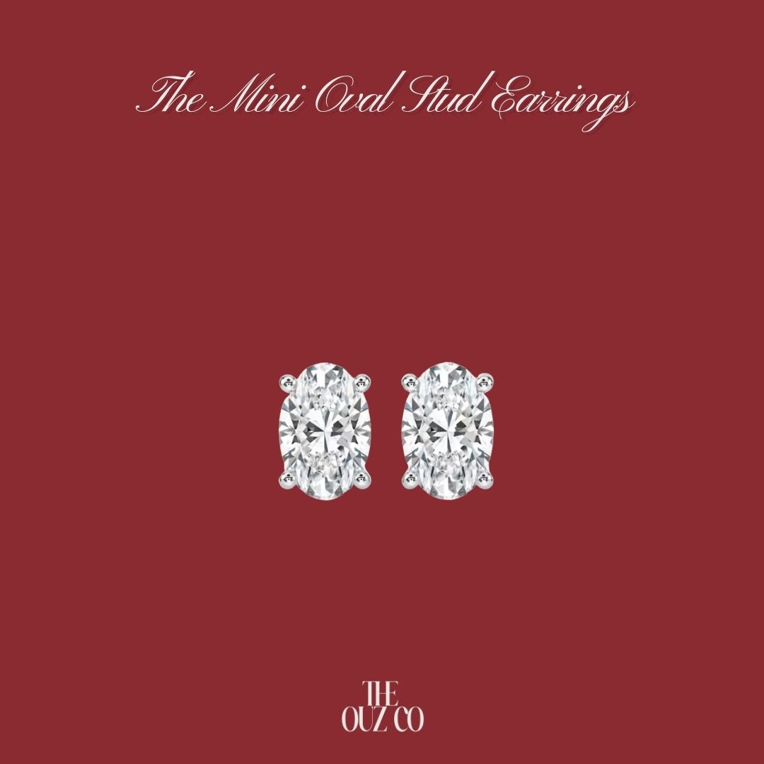 The Mini Oval Stud Earrings