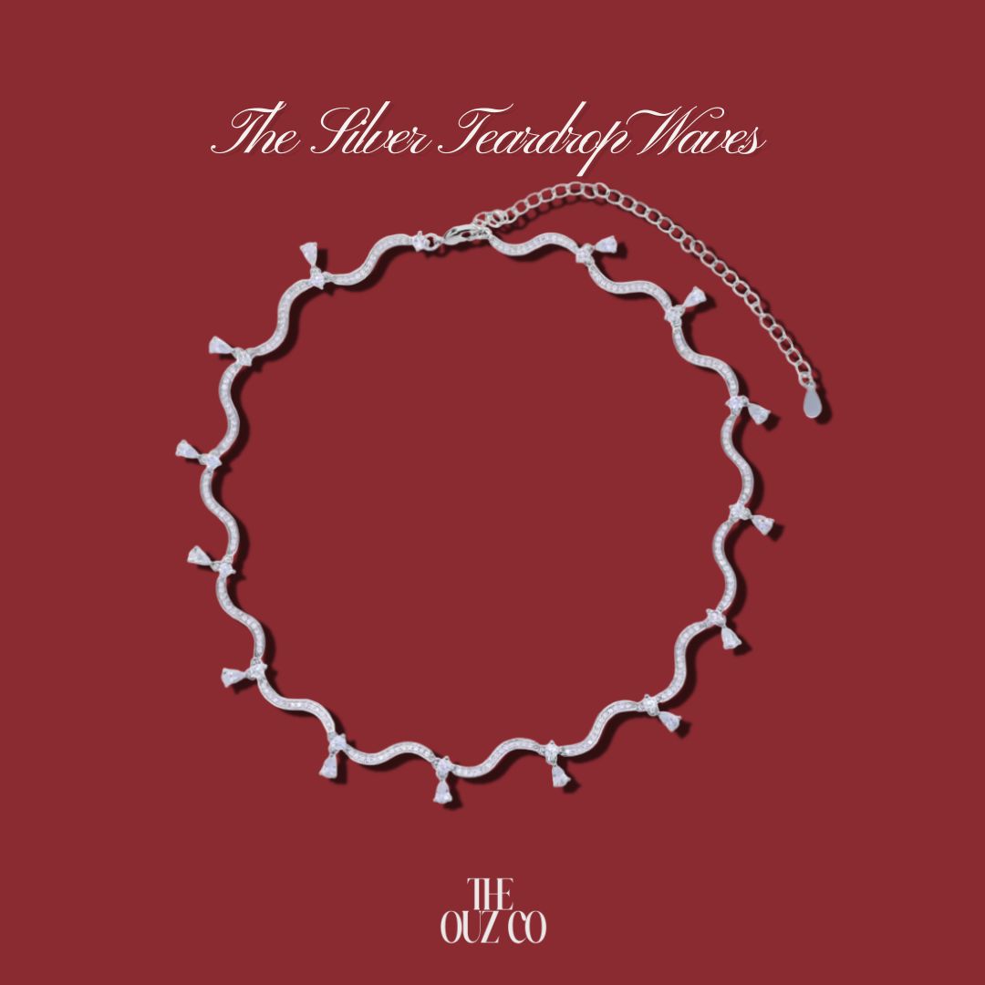 The Silver Teardrops Necklace