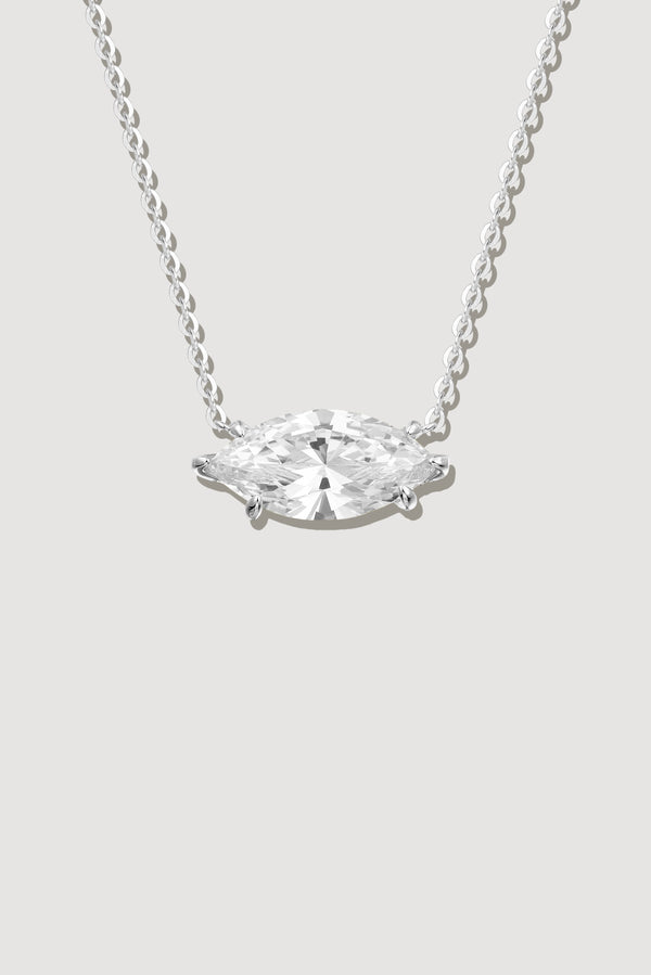 The Classic Side Marquise Necklace