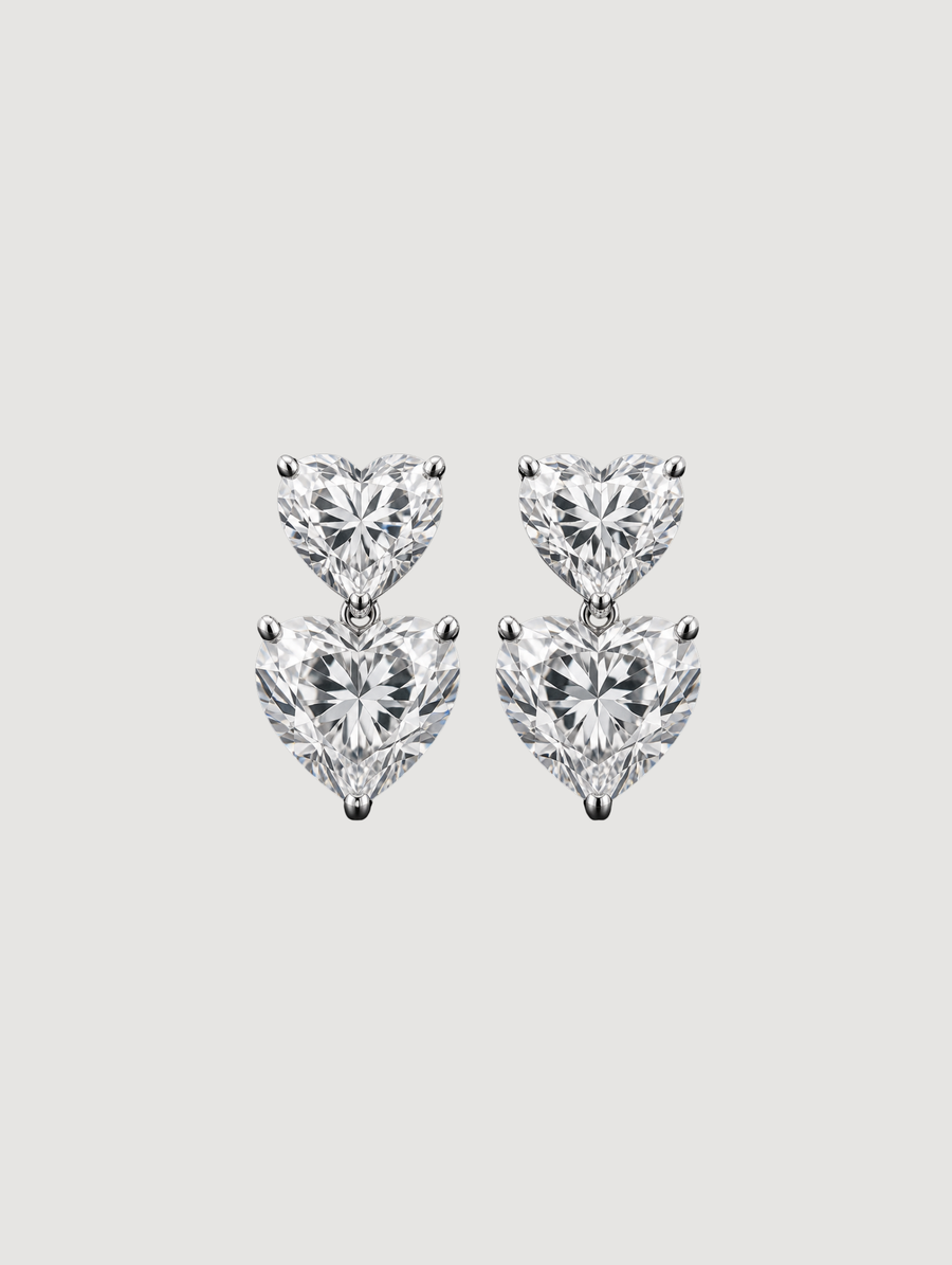 Endless Two Hearts Earrings
