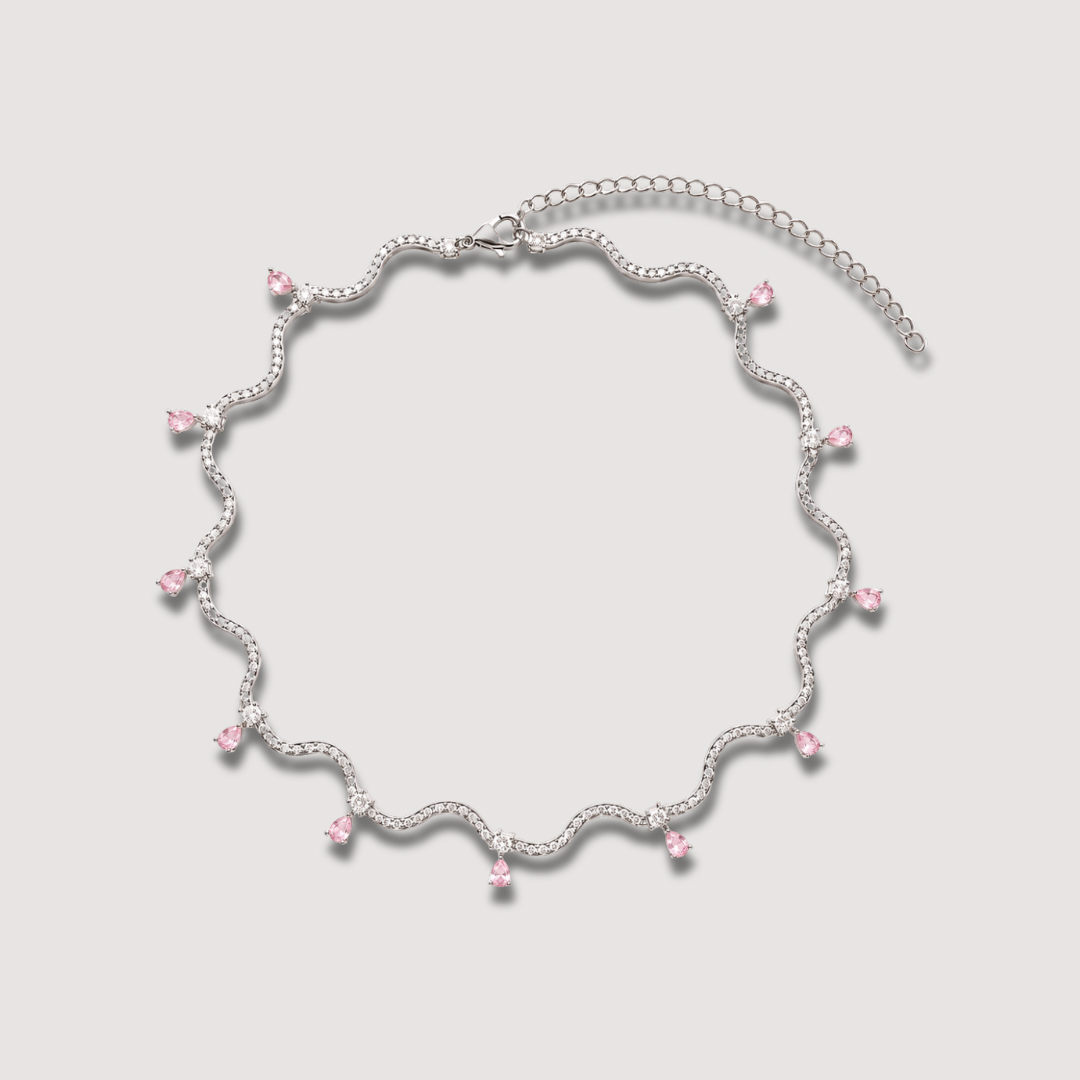 The Pink Teardrop Necklace