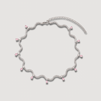 The Pink Teardrop Necklace