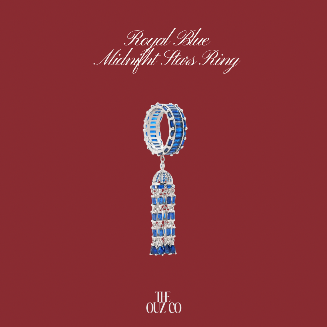 Royal Blue Midnight Stars Ring