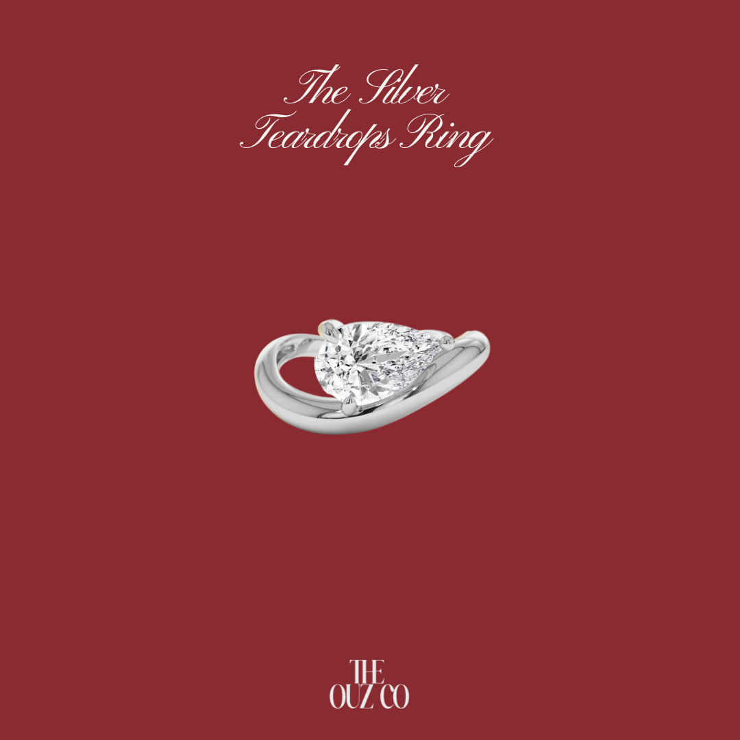 The Silver Teardrops Ring