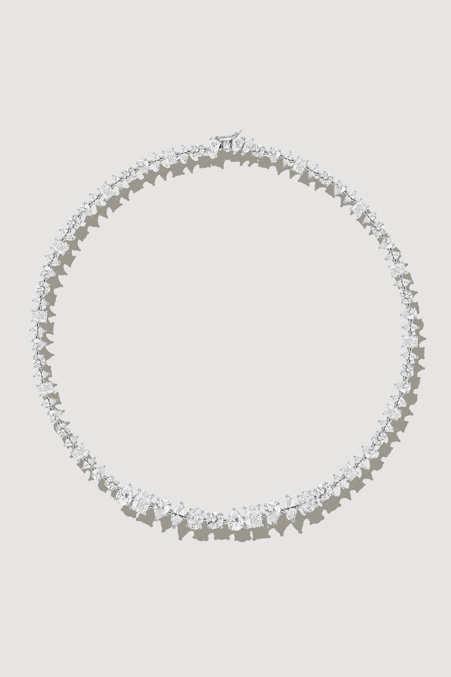 Mixed Cut Tennis Necklace