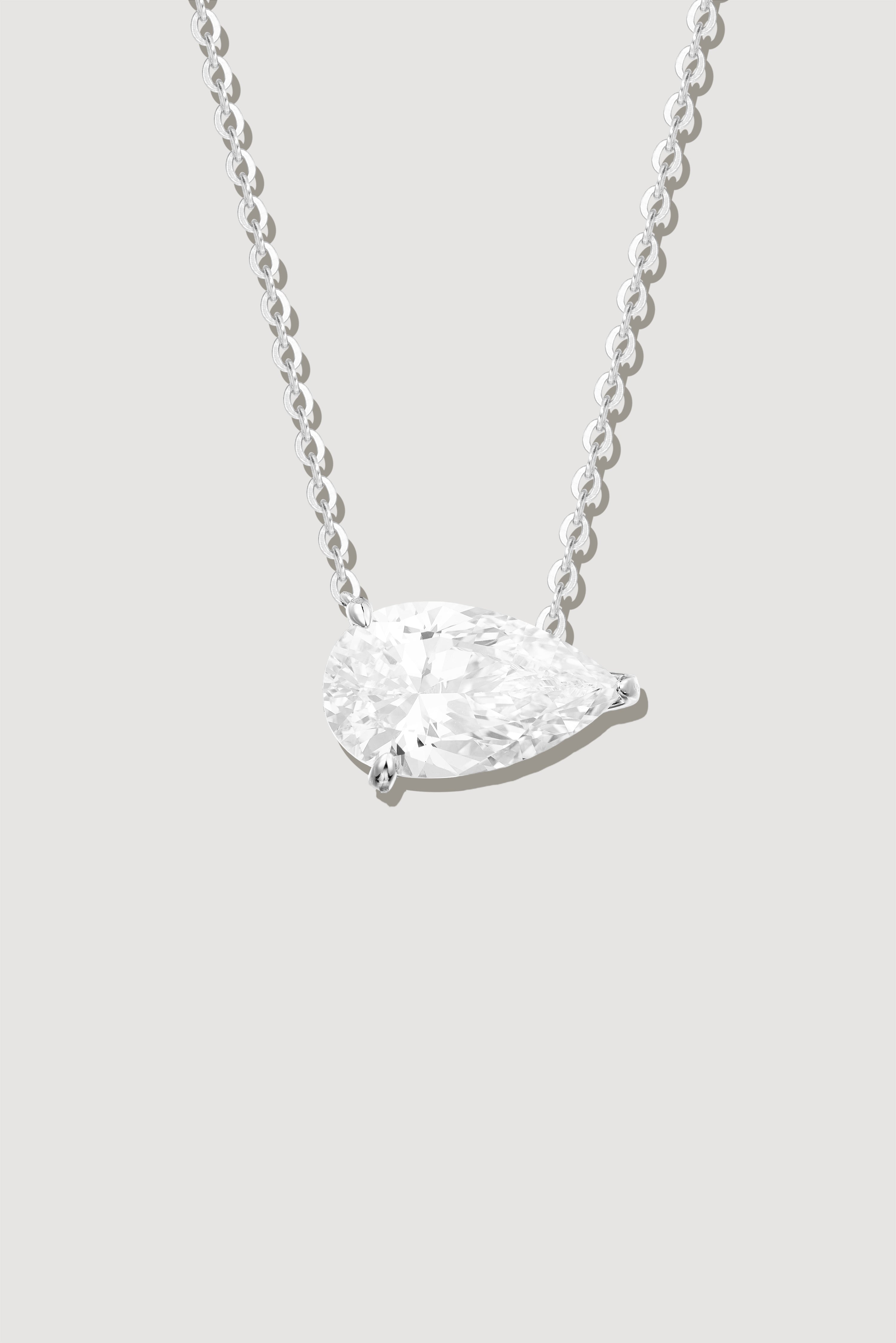 The Classic Side Pear Necklace