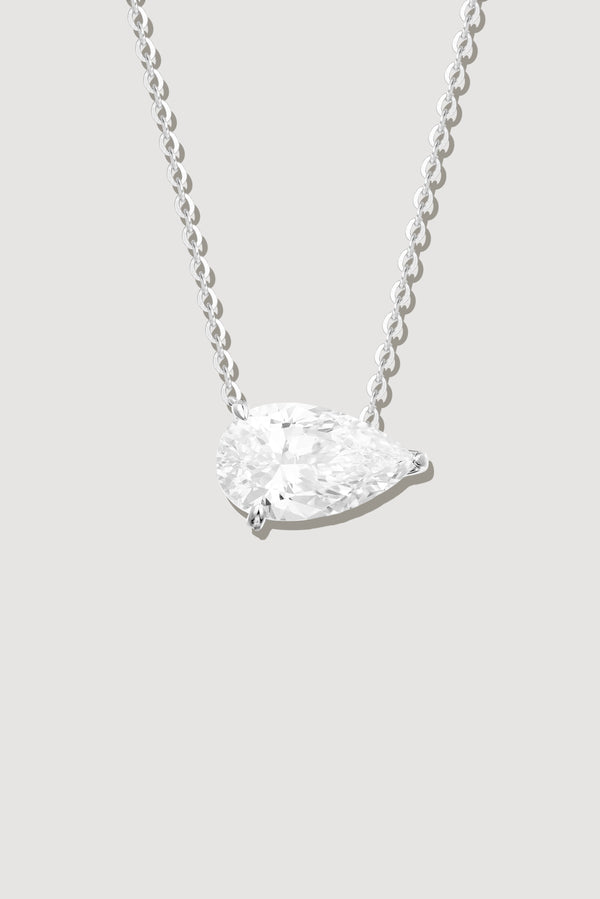 The Classic Side Pear Necklace