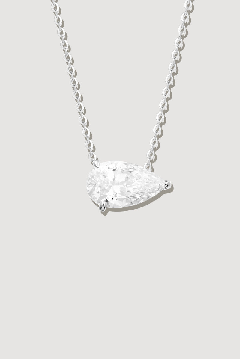 The Classic Side Pear Necklace