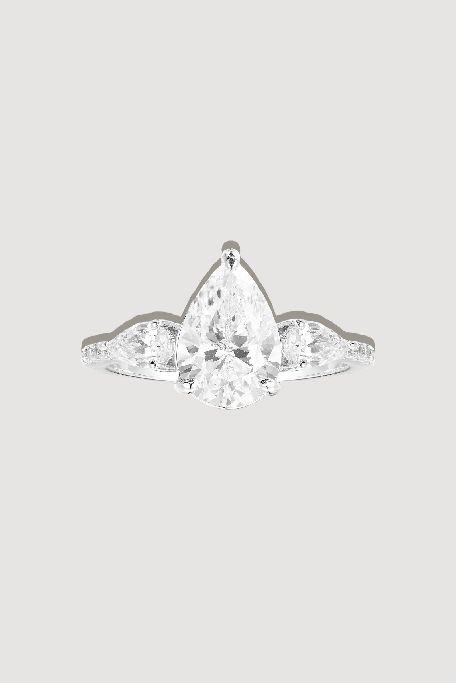 The Classic Mini Pear Ring