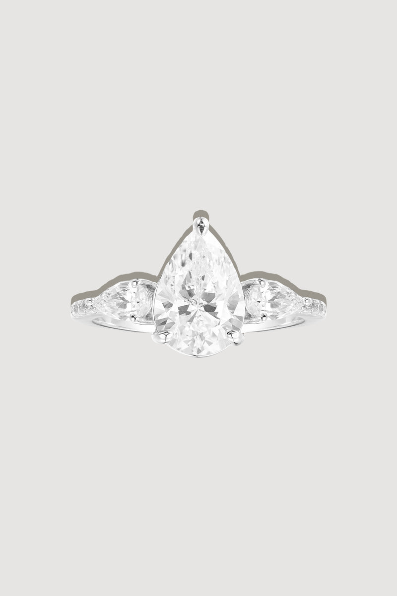 The Classic Mini Pear Ring