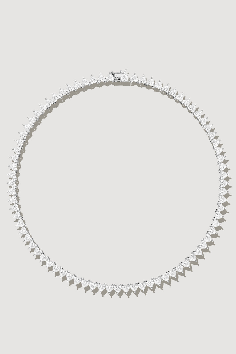 Heart Tennis Necklace