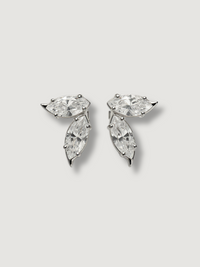 Shad Twin Pear Studs