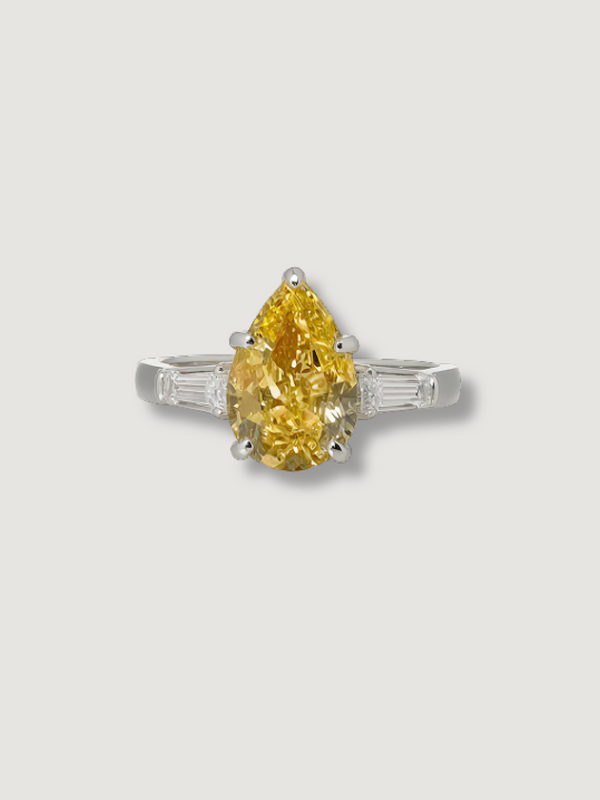 The Yellow Pear Ring