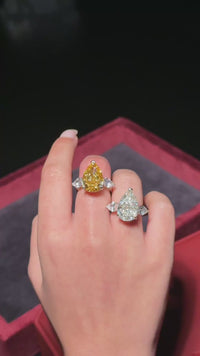 The Amber Pear Shape Ring