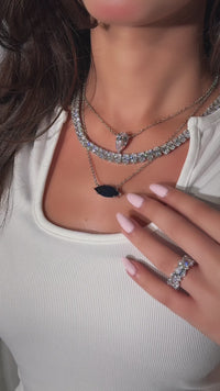 The Classic Side Marquise Necklace